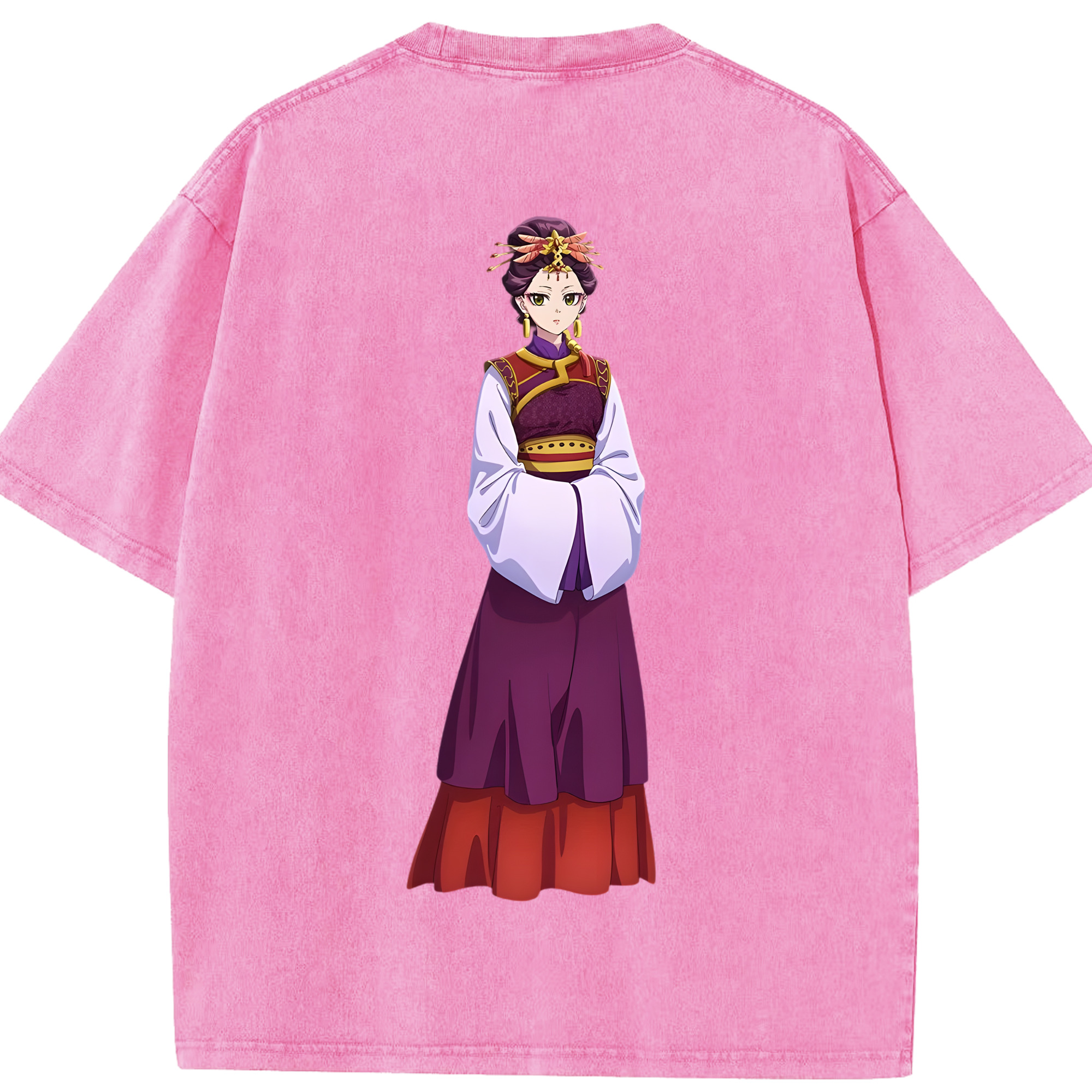 （画像用） 薬屋のひとりごと The Apothecary Diaries 綿100% ヴィンテージ風 半袖Tシャツ（背面プリント）